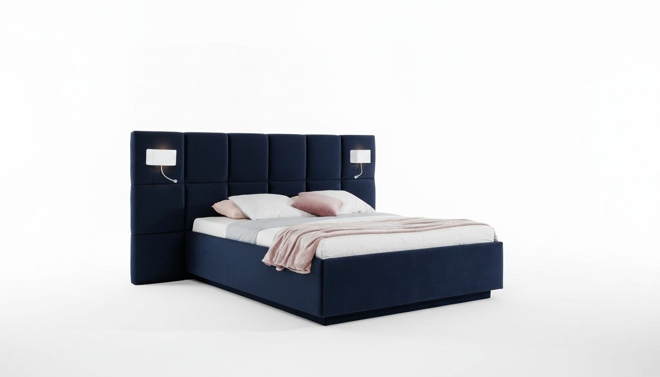 Bed design hotel double bed bedroom upholstery luxury beds 180x200cm textile