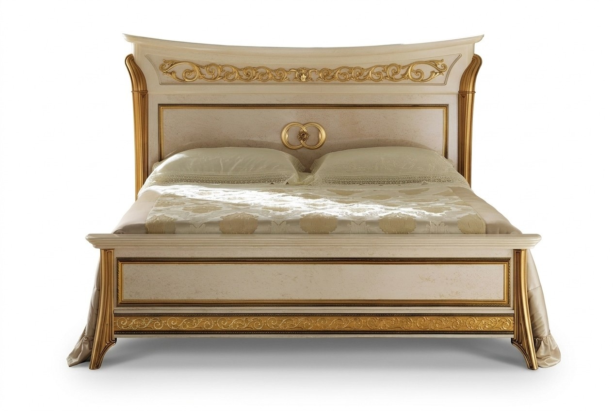 Bed design luxury double hotel beds sleeping room 180x200 arredoclassic furniture