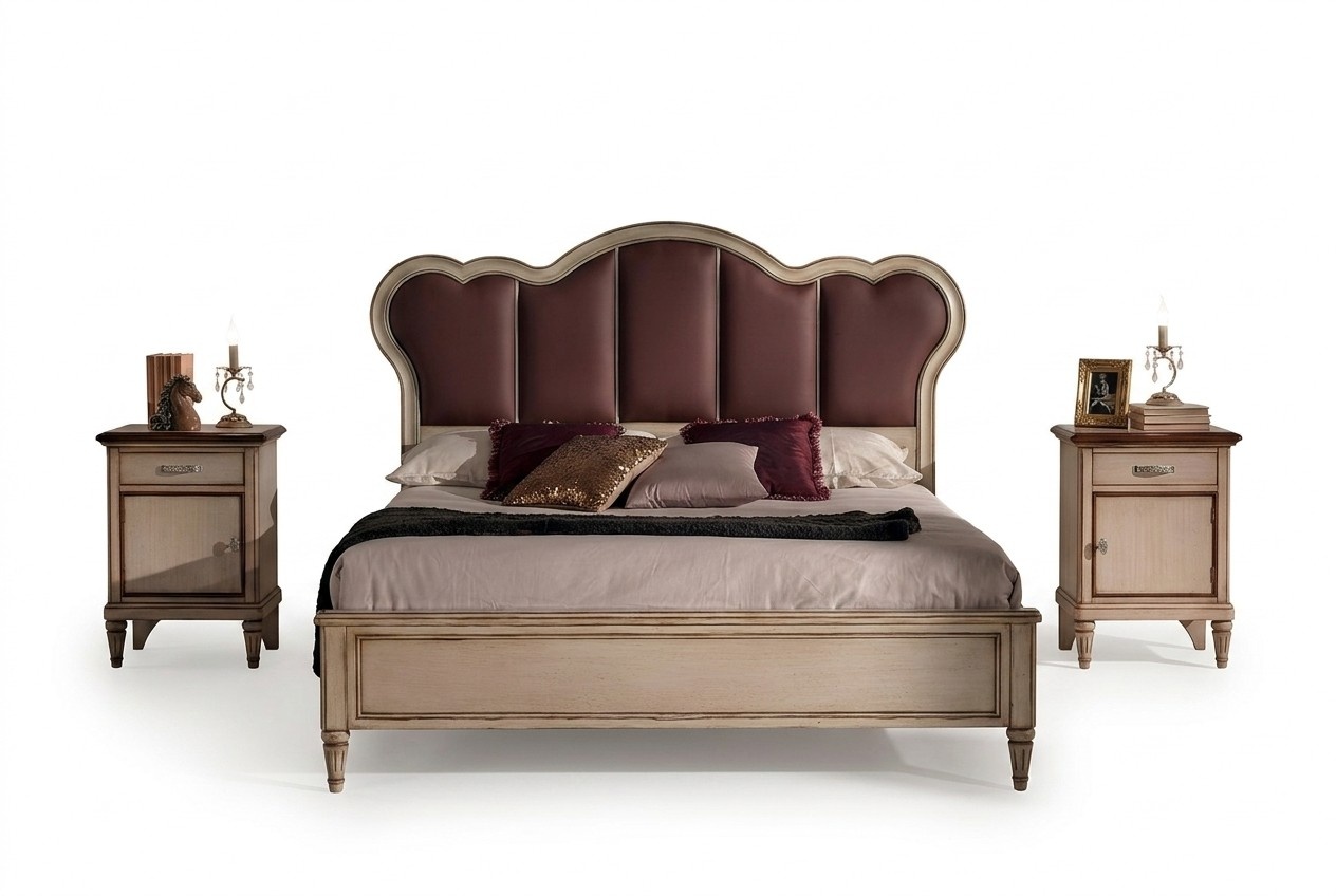 Bed Double Bed Bedroom Bed Furniture Vaccari cava Giovanni