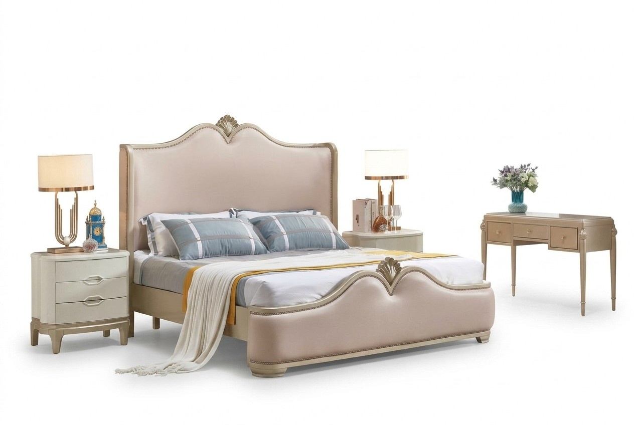 Bed Frame Beds Double Bed Frame Beige Bed Furniture Double Beds