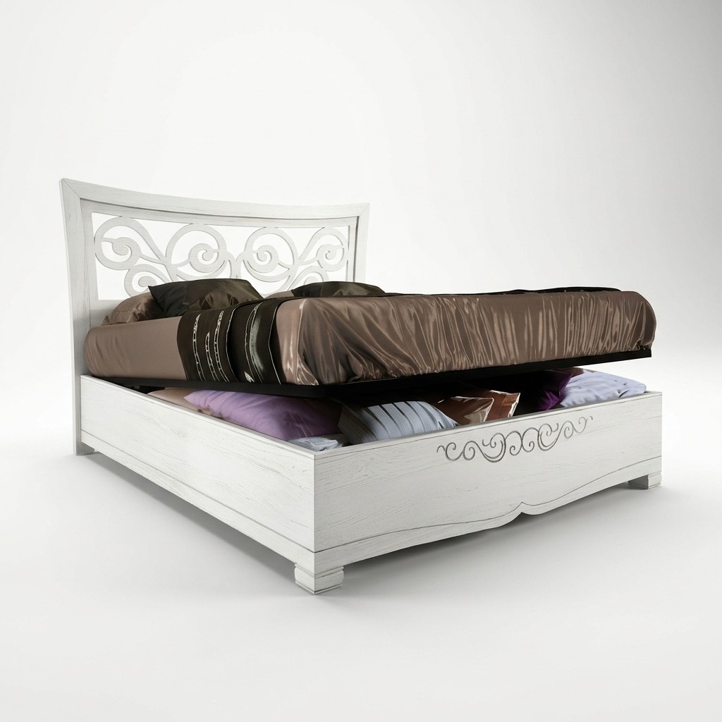 Bed frames Double bed Bed Luxury Beds Wood Bed frames White Design Modern New