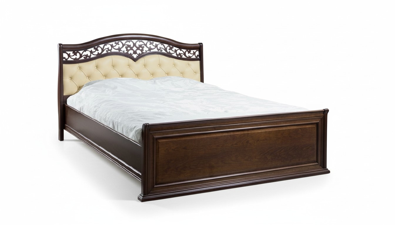 Bed Ehebett double bed Chippendale bedroom king-size bed - Model V-A