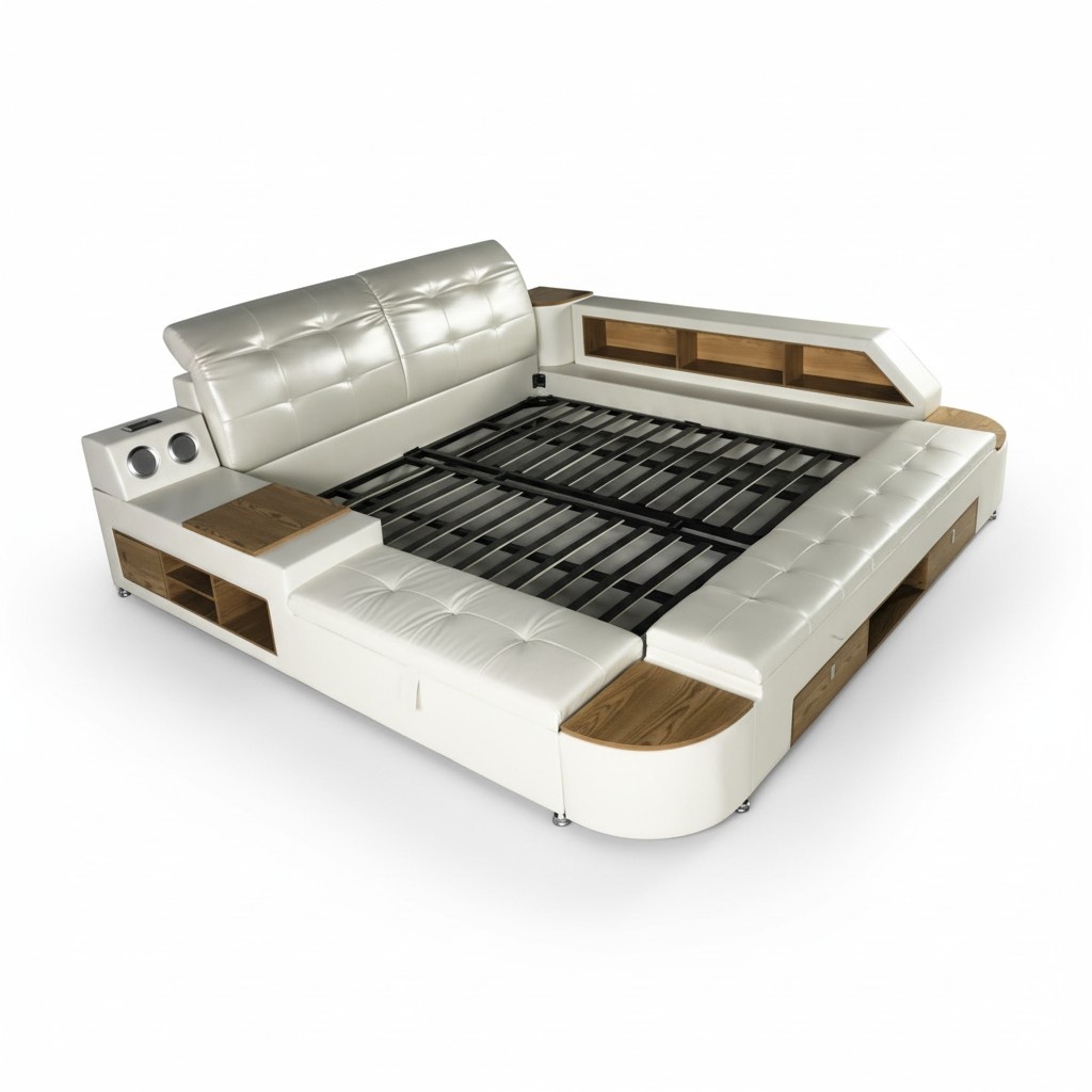 Multi-Function Bed All in One Functional Bed Sofa Beds Double Bed Bedroom