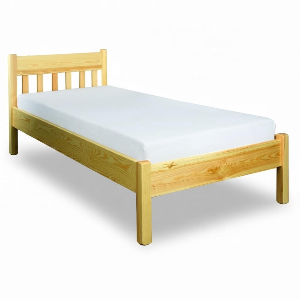 Bed solid wood 100x200 single bed pine solid youth bed solid wood bed