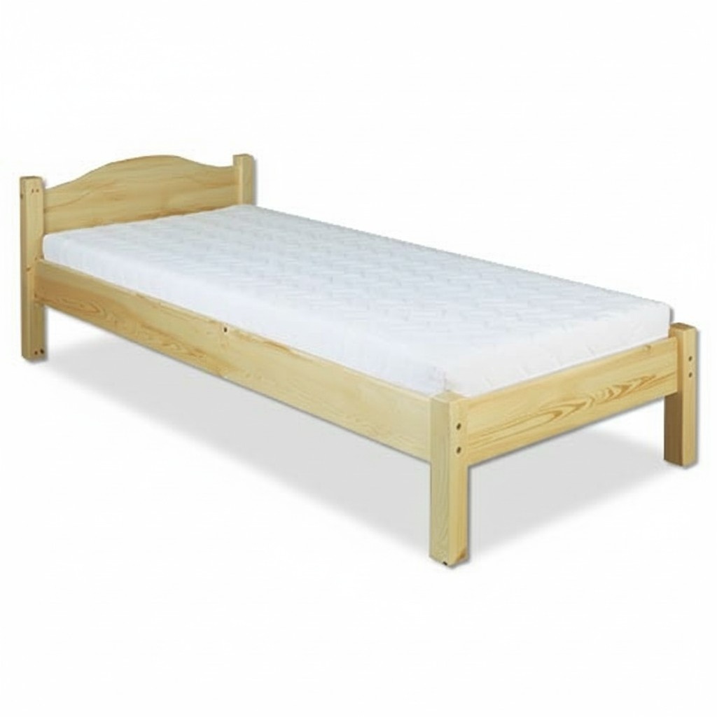 Bed solid wood 100x200 single bed pine solid youth bed solid wood bed new