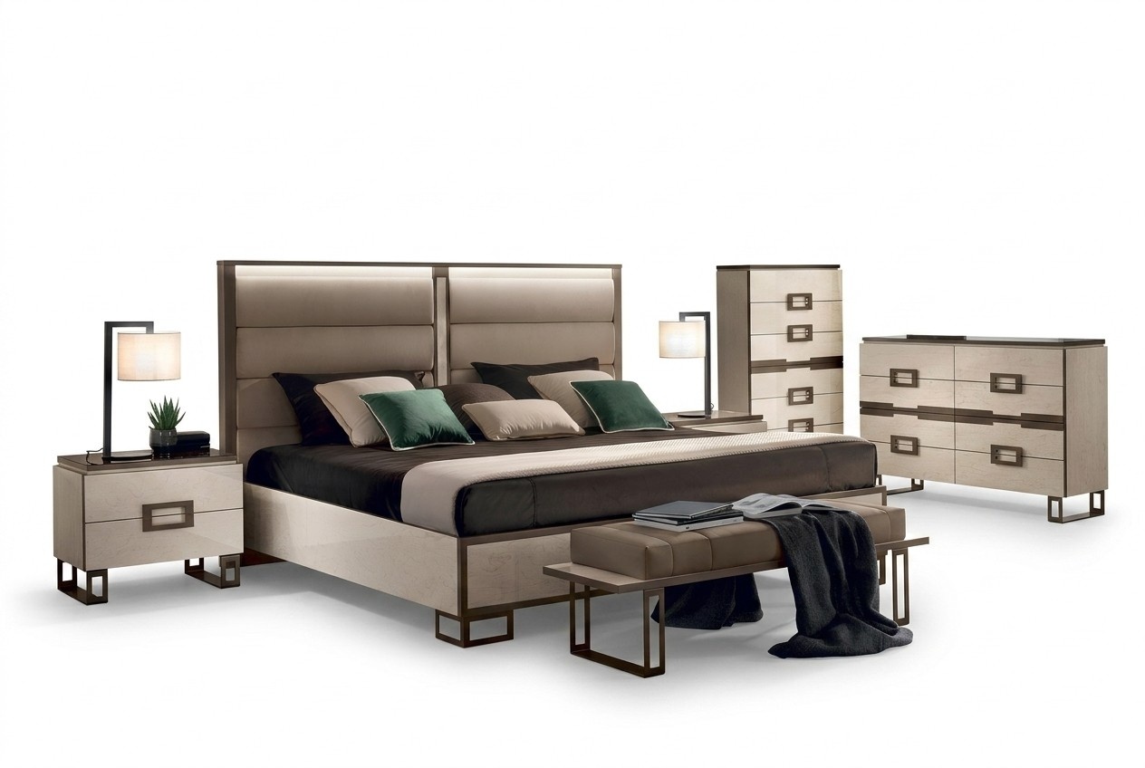 Bed upholstery classic double bed 180x200cm wood hotel beds bedroom new