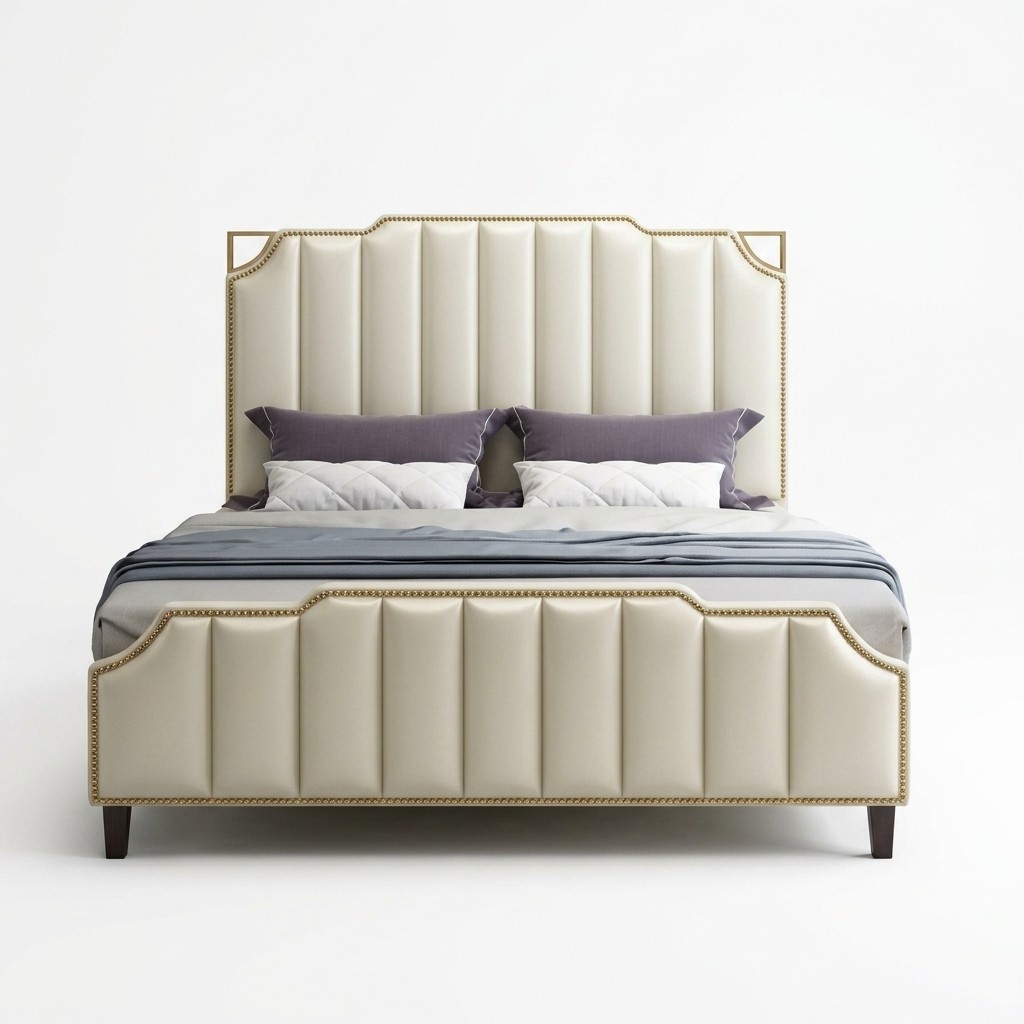Bed upholstery design luxury double hotel beds marriage 180x200cm