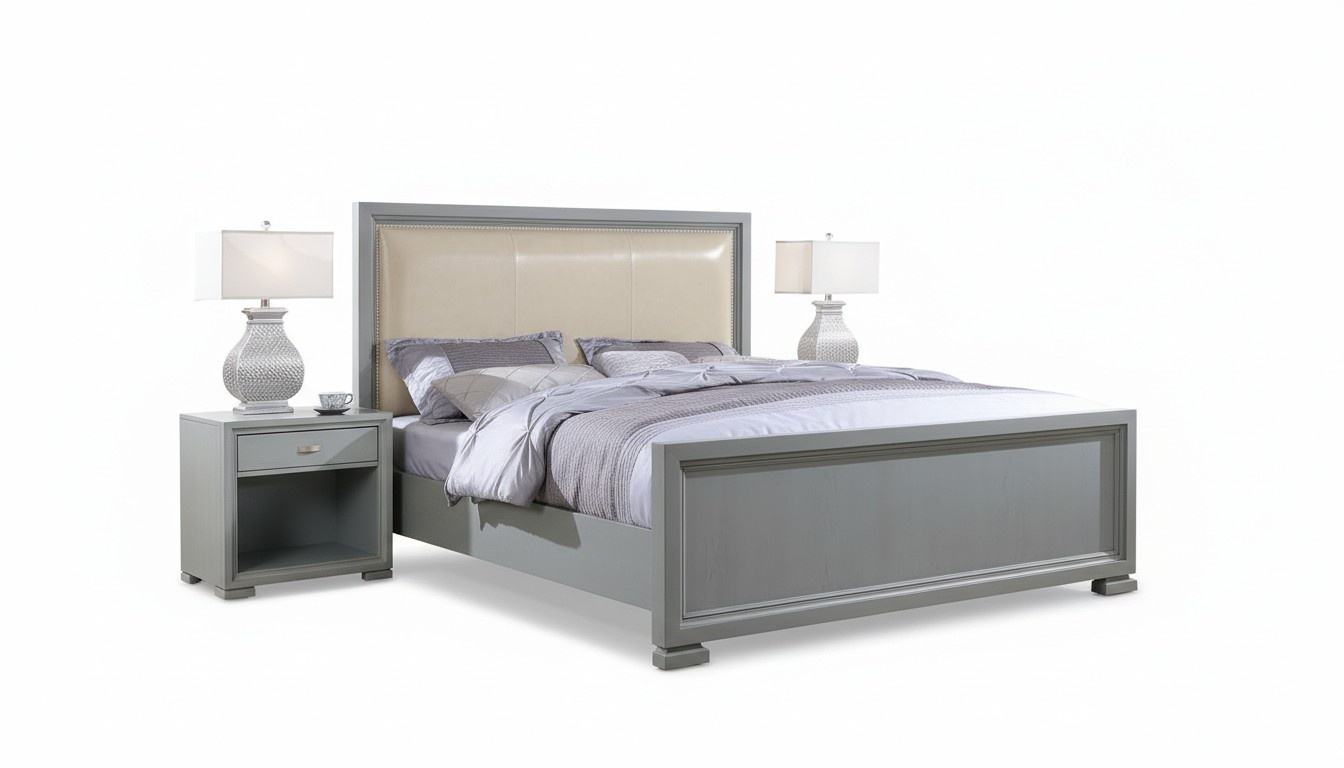 Design beds luxury double hotel beds bedroom wood new 180x200 cm