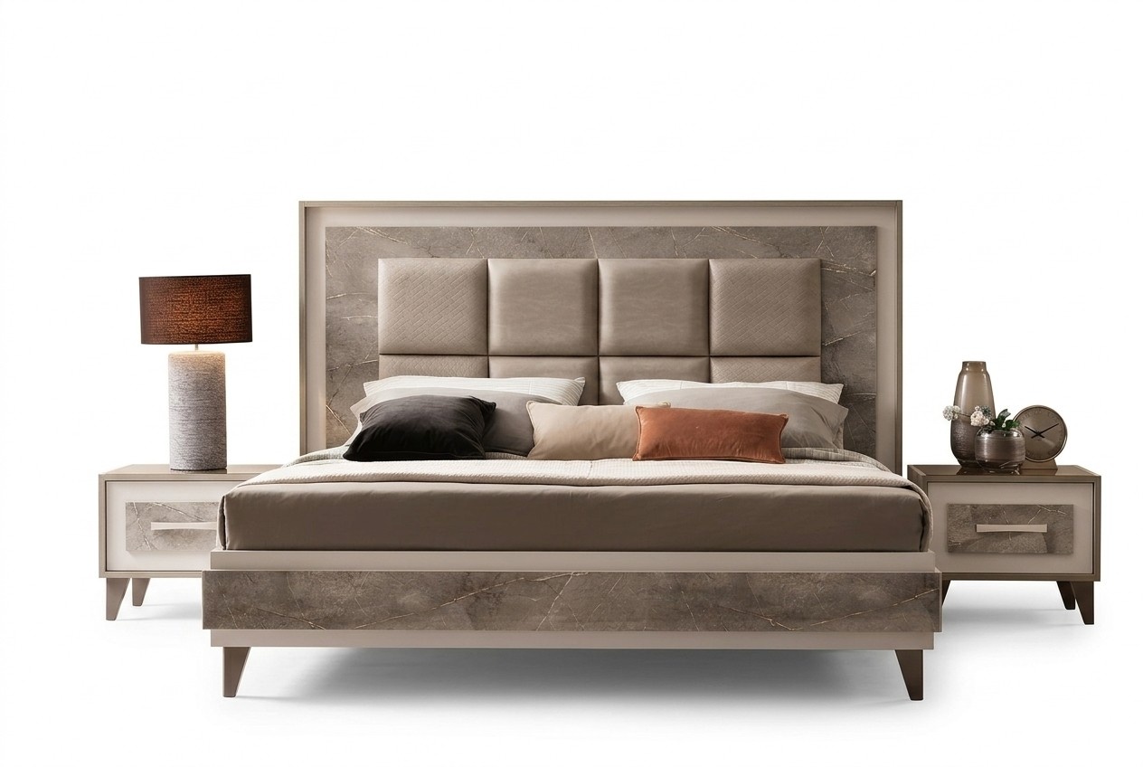 Bed upholstery luxury double hotel beds 180x200 before sleeping room arredoclassic
