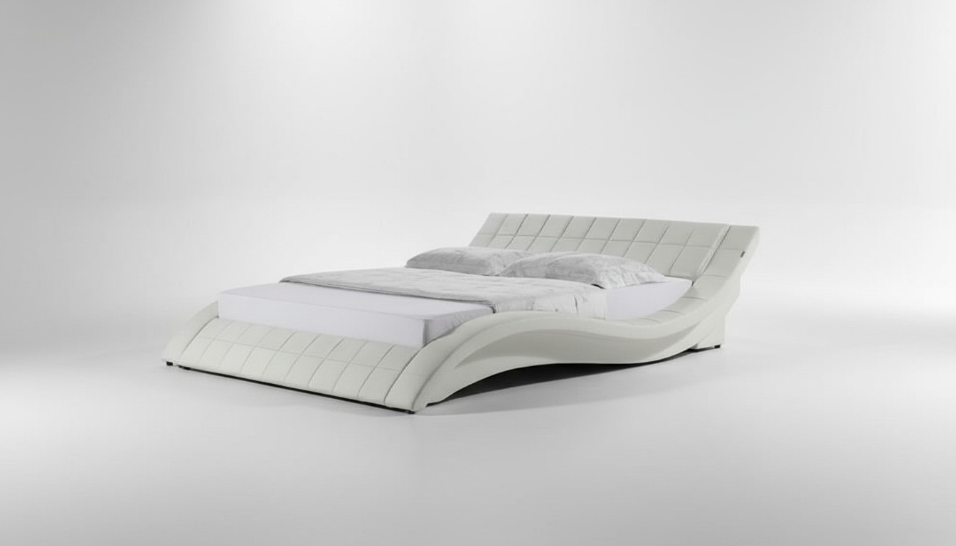 White bed bedroom JV furniture lying surface 180x200 bedroom artificial leather