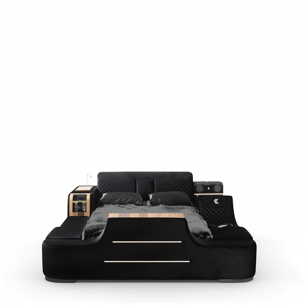 Bed with tv lift tv multifunction beds double bed bedroom