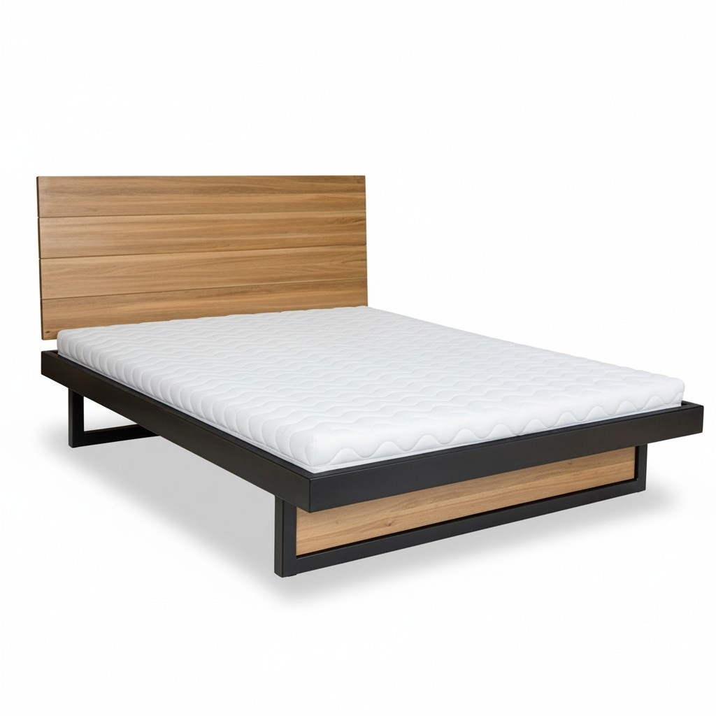 Bed Wood Beds Double Solid Wood 180x200cm Bedroom Massive Wooden Beds