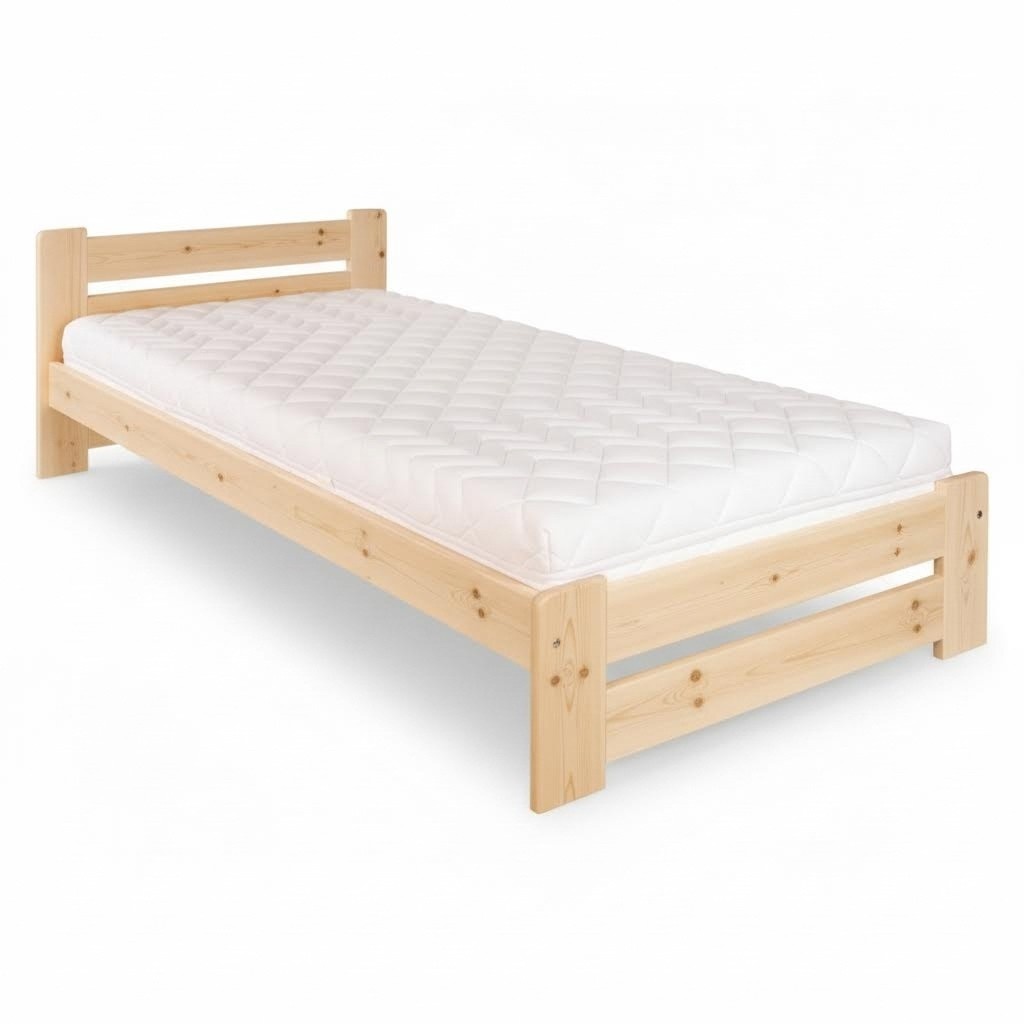 Bed Solid Wood Bedroom Beds 100x200cm Single Bed Solid Furniture