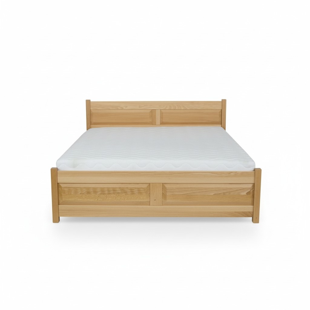 Bed solid wood bedroom beds 100x200cm single bed solid furniture furniture