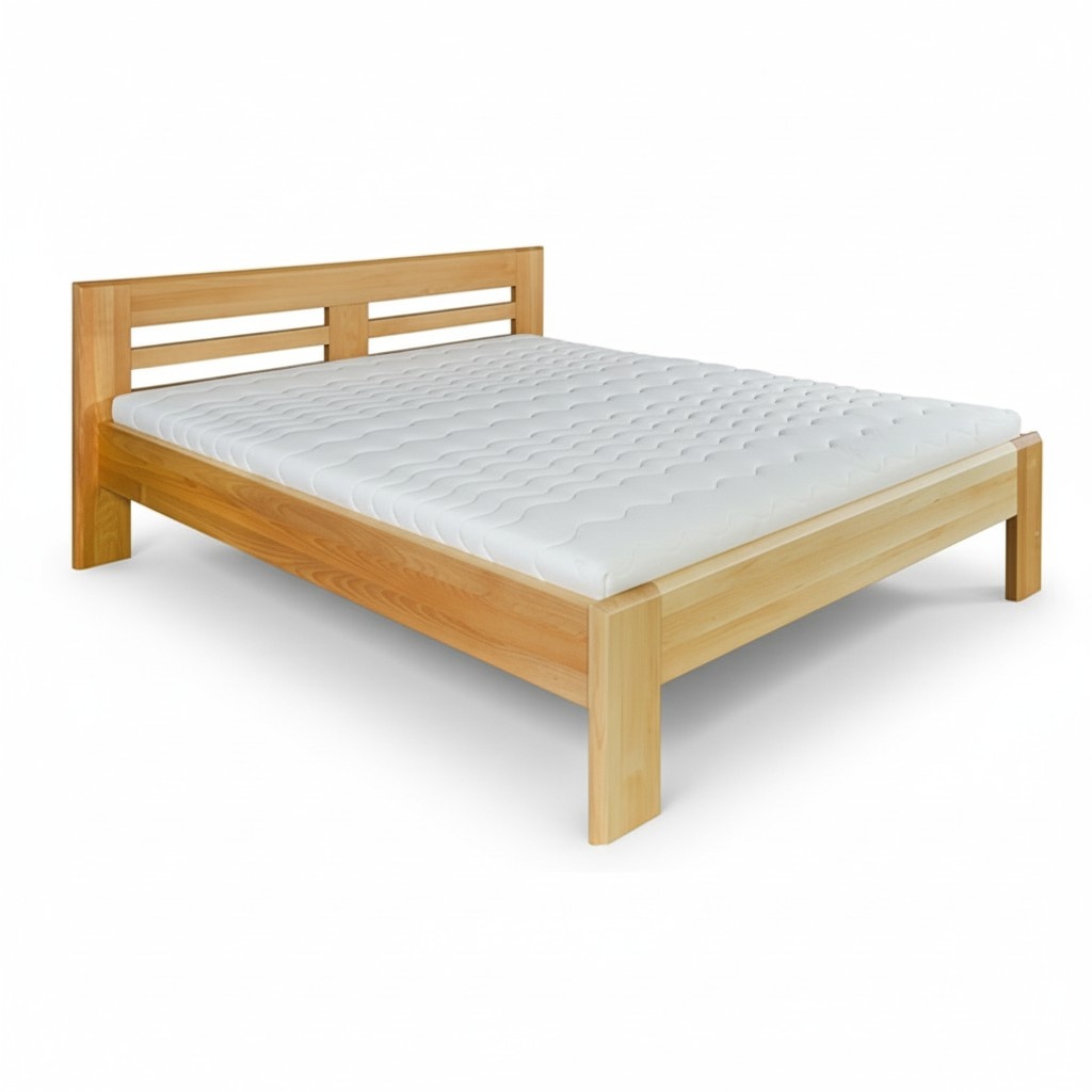 Bed Wooden Bed Real Wood Beds Hotel 180x200 Style Massive Furniture Bedroom