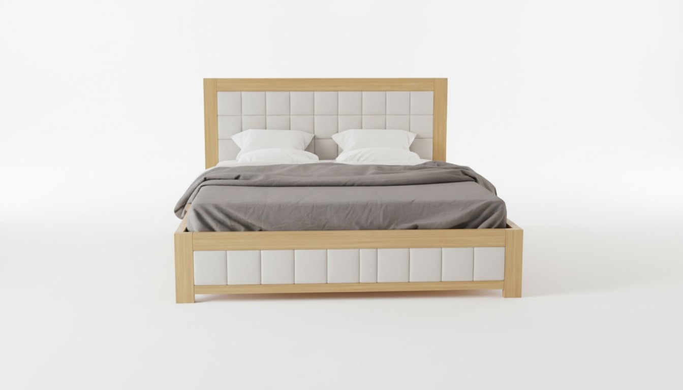 Bedroom 3 piece set bed 2x bedside table console beds double hotel upholstery