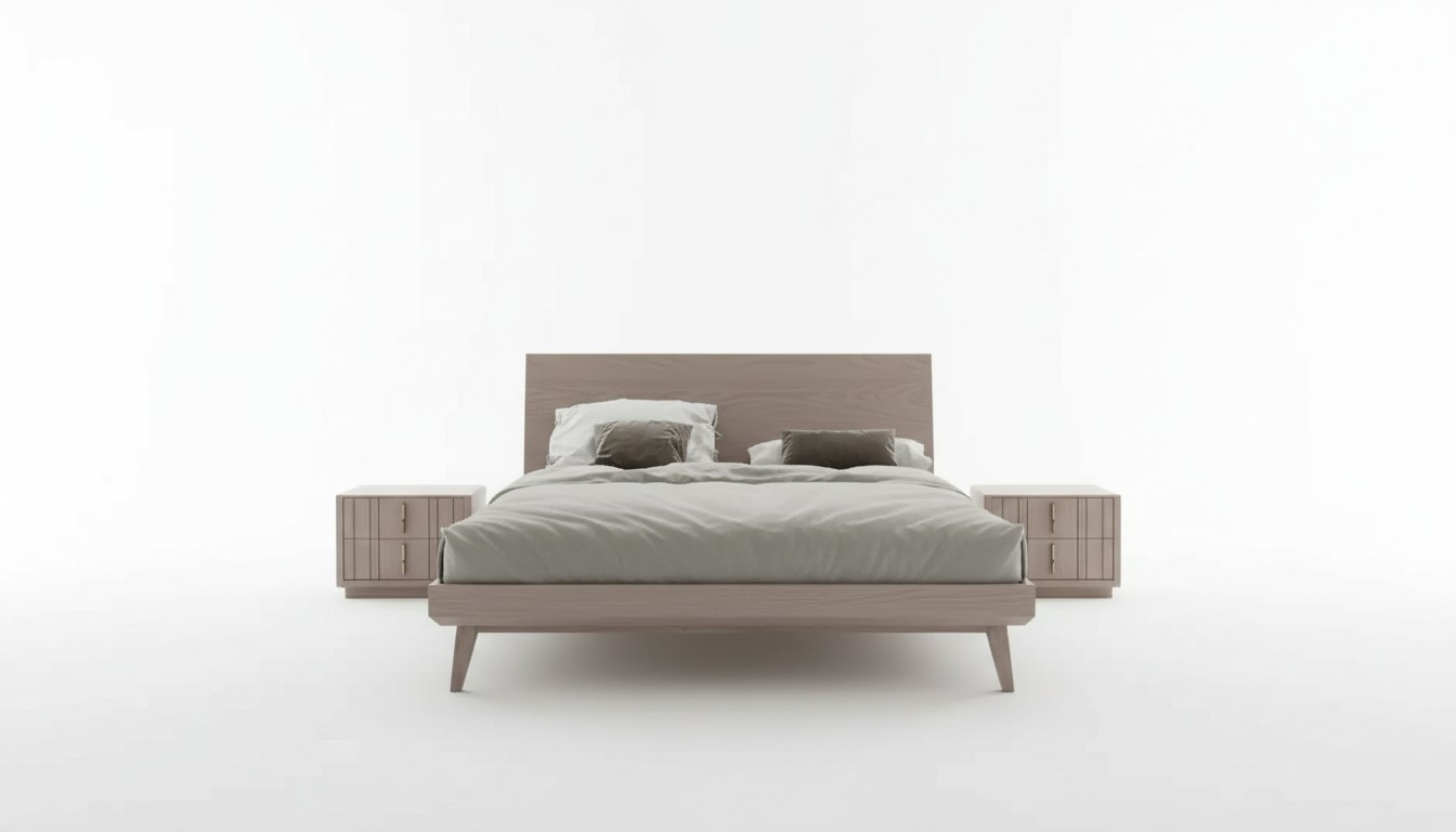 Bedroom bed 2 nightstands luxury furniture 3 pieces modern new