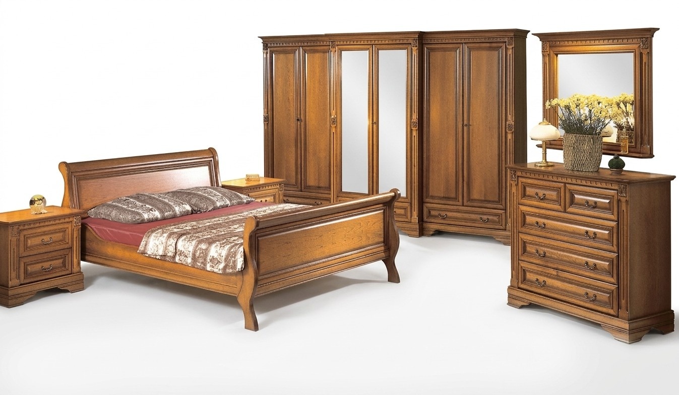 Bedroom Bedside Table Chest of Drawers Luxury Set 6pcs.