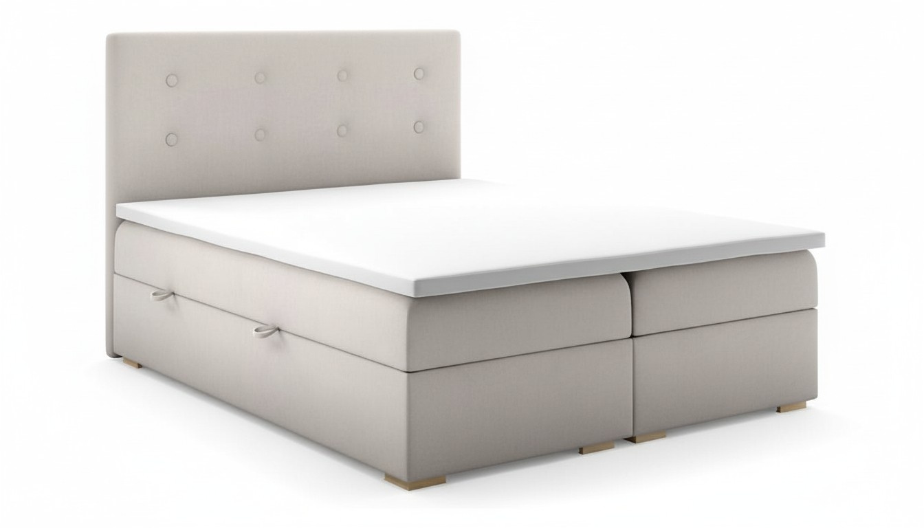 Bedroom Bed Luxury Double Bed Style Modern Upholstered Bed Designer Textile Furniture