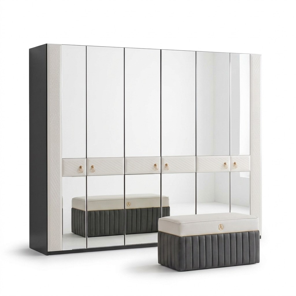Bedroom Cabinet Wood Furniture Italian Style Wardrobes Closet New