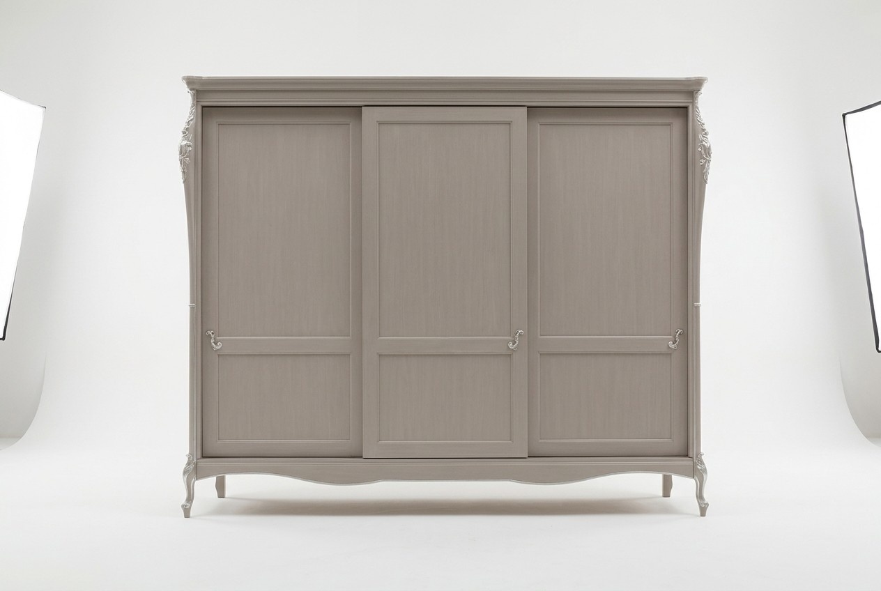 Bedroom design furniture wardrobe luxury wood gray cabinets new