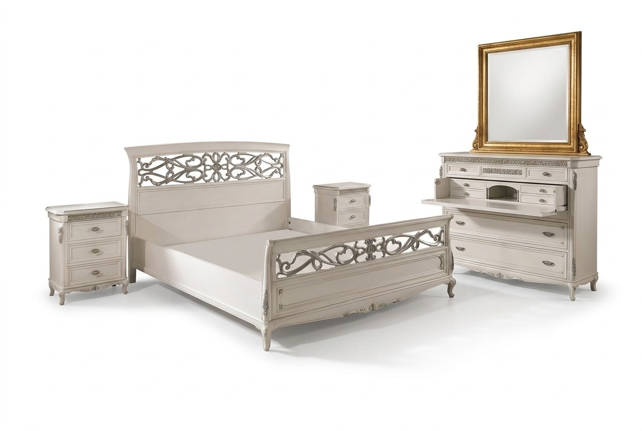 Bedroom Furniture Complete Set 3pcs Set Beds Italian Furnishings