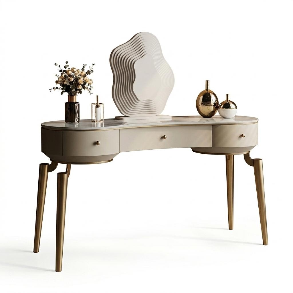 Bedroom Furniture Designer Dressing Table Wooden Frame Cosmetic Table New