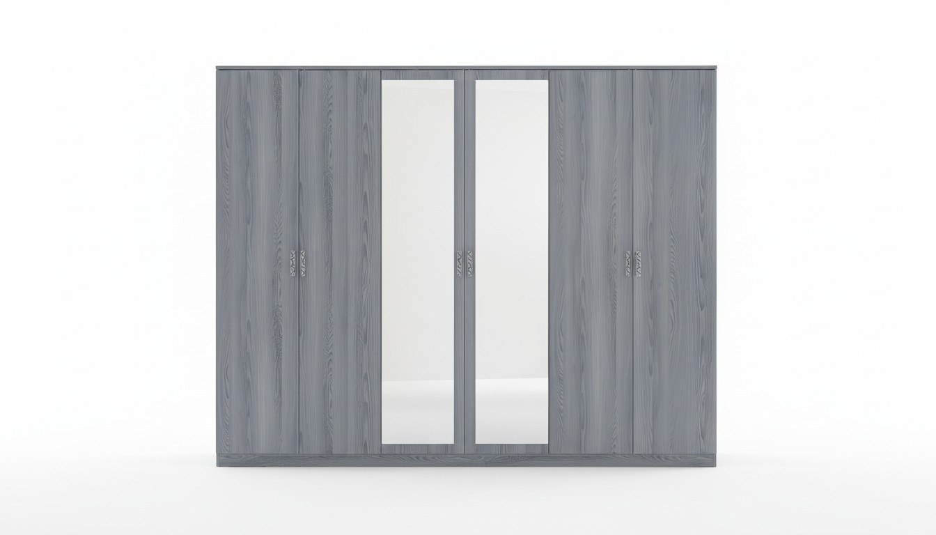 Bedroom Furniture Wardrobe Wardrobe 6 Doors Wood New