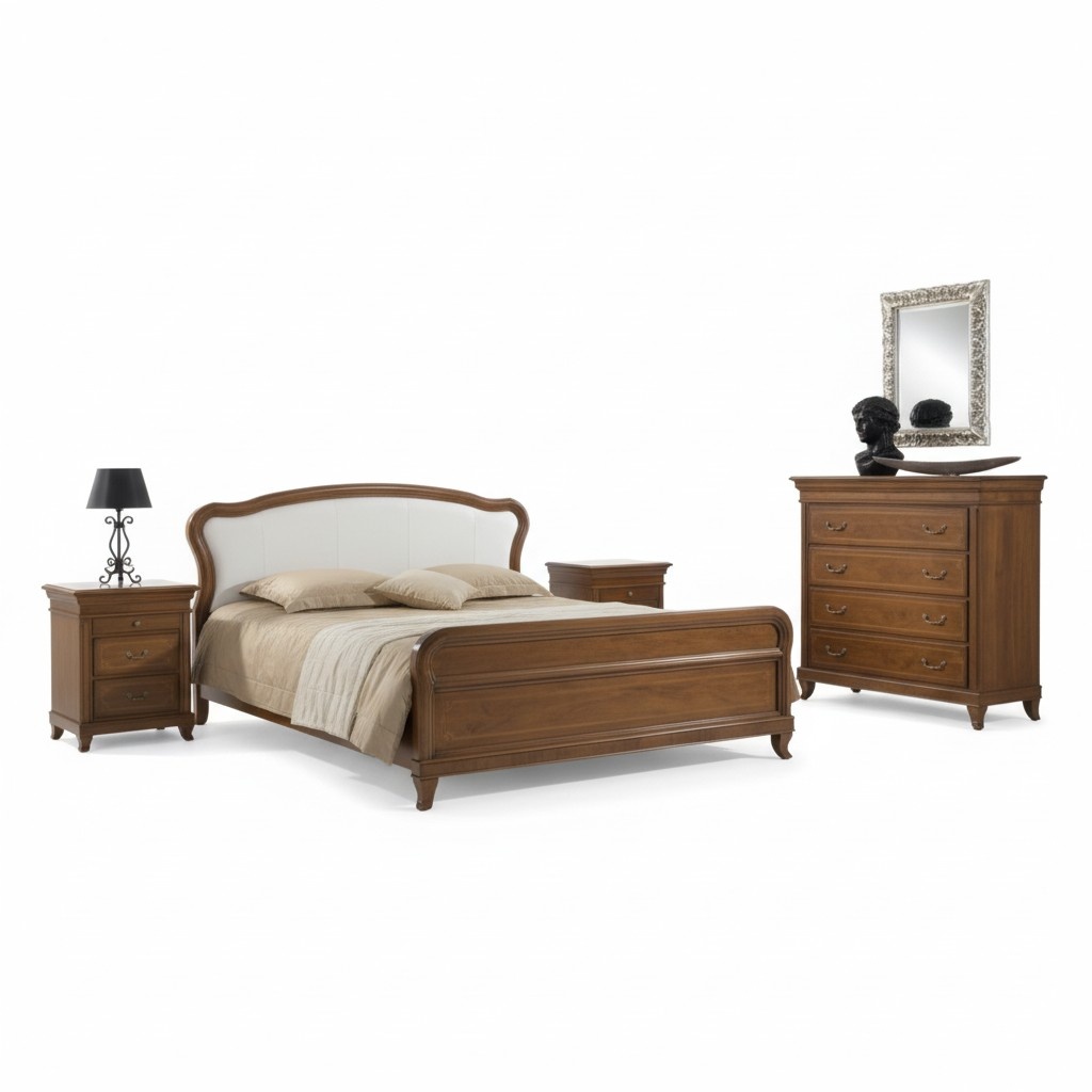 Bedroom Set 2x Bedside Tables Chest of Drawers Complete Room Furniture 4pcs New