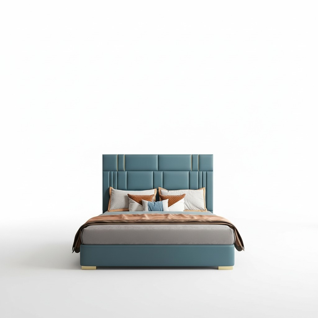 Bedroom set designer luxury group set new bed 2x bedside table 3 pieces.