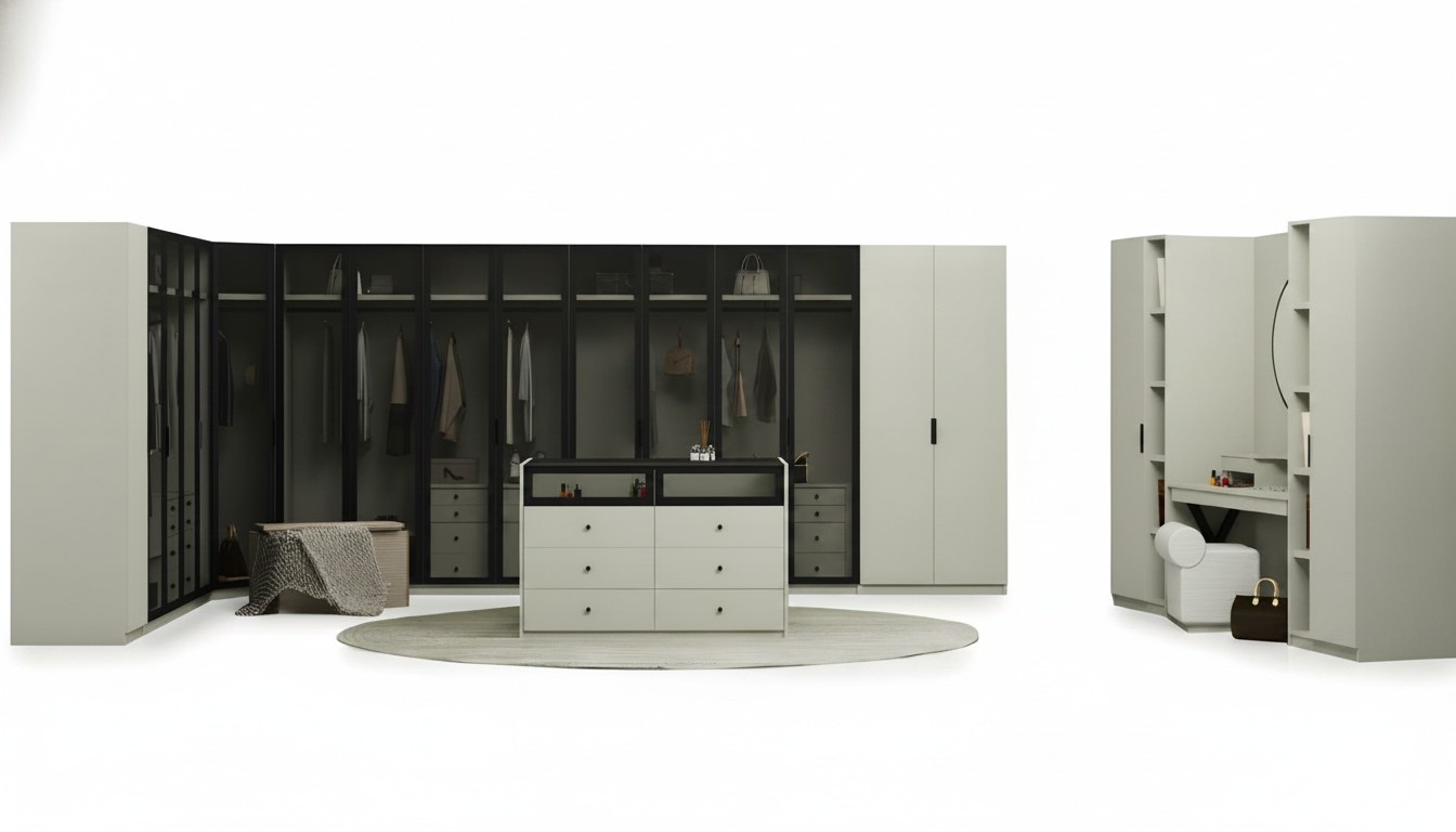Bedroom Walk-in Closet Modern Wardrobe XXL Wardrobes