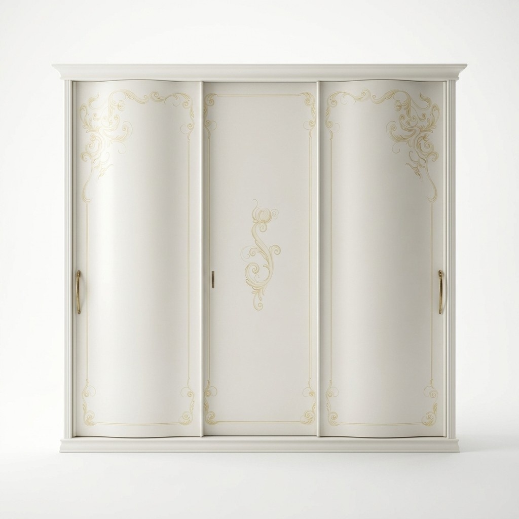Bedroom Wardrobe Cupboard Wood Living Room Furniture White Cupboards Italy