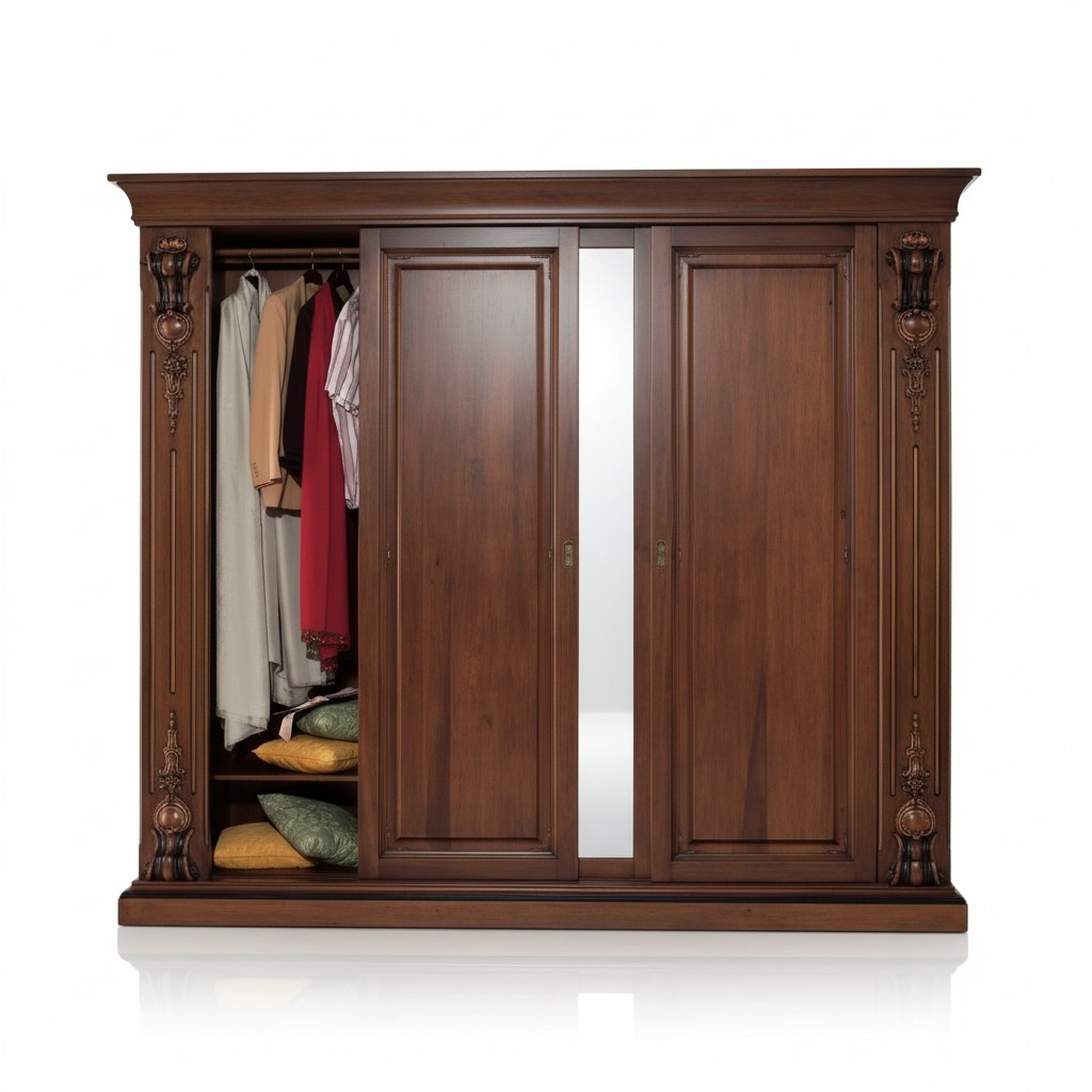 Bedroom Wardrobe Furniture Luxury Solid Wood Wardrobes Design New