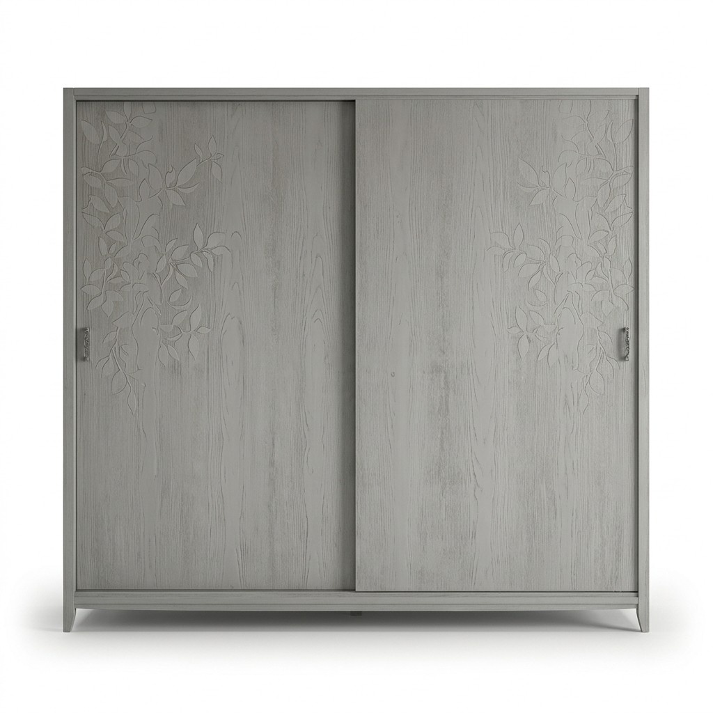 Bedroom Wardrobe Material Wood Wardrobe Grey Modern