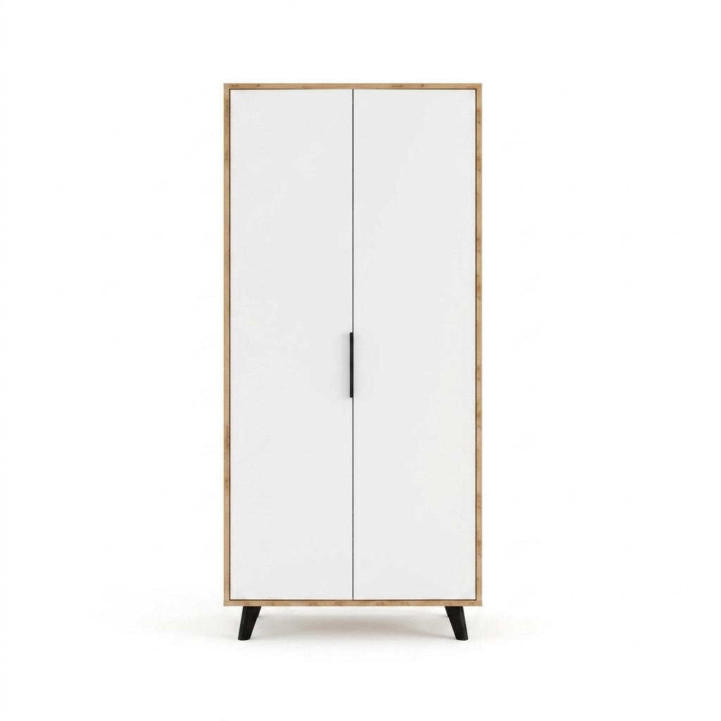 Bedroom Wardrobe Modern Design White Brown Two-coloured Luxury