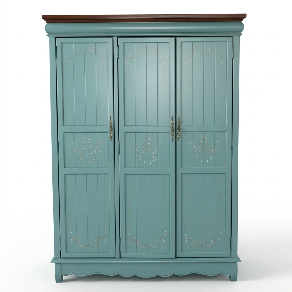 Bedroom Wardrobe Wooden Closet America Style Cabinets Luxury Classic