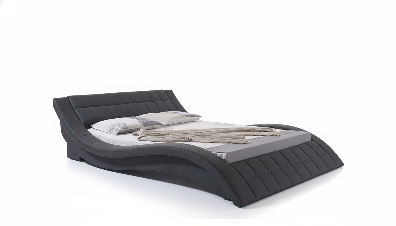 Beds Double Marriage Sleeping Room Luxury Designer Bed 180x200 Leather Hotel Metal