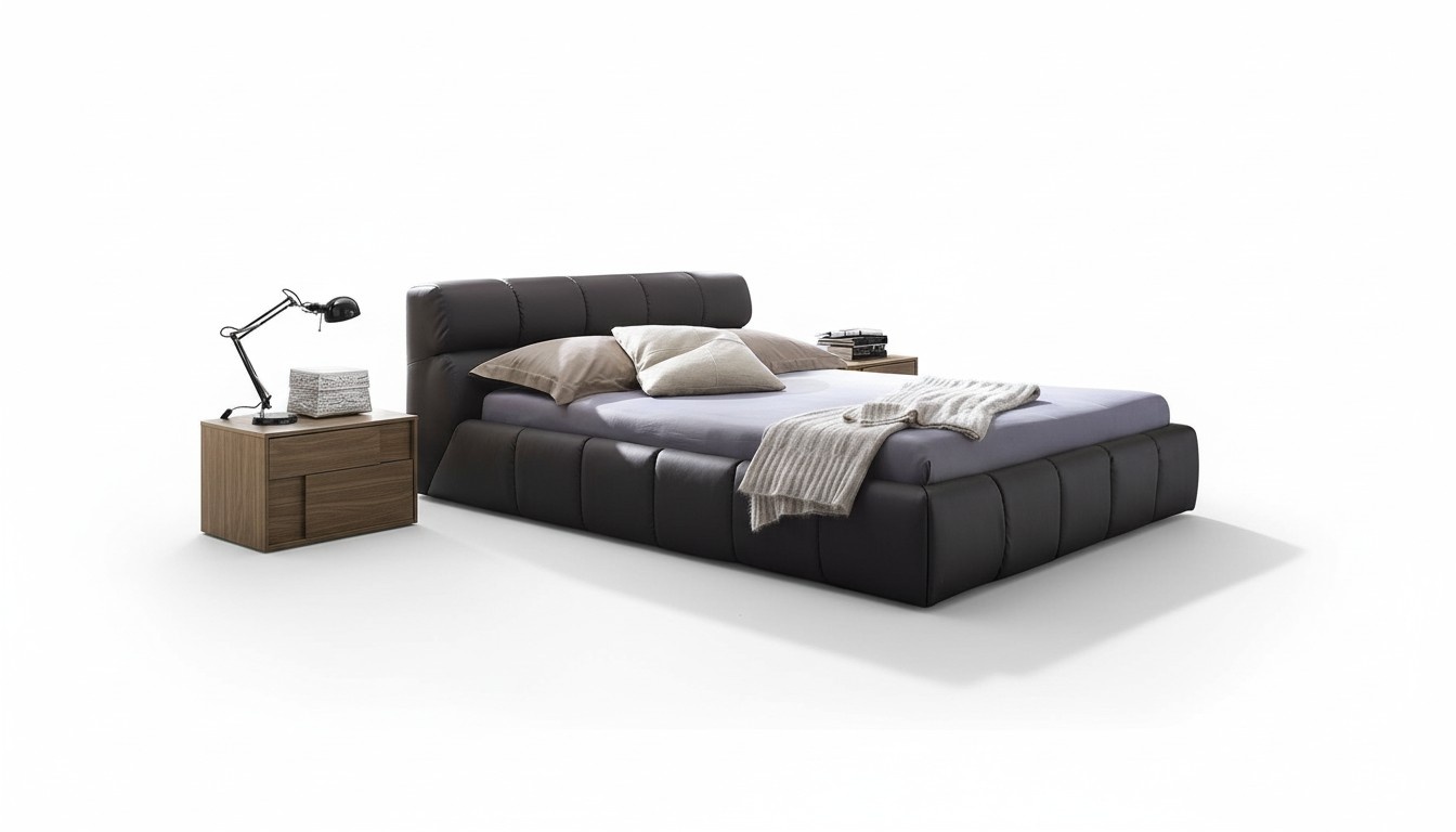 Beds Sleeping Room Leather 180x200cm New Bed Upholstery Design Luxury Double Hotel