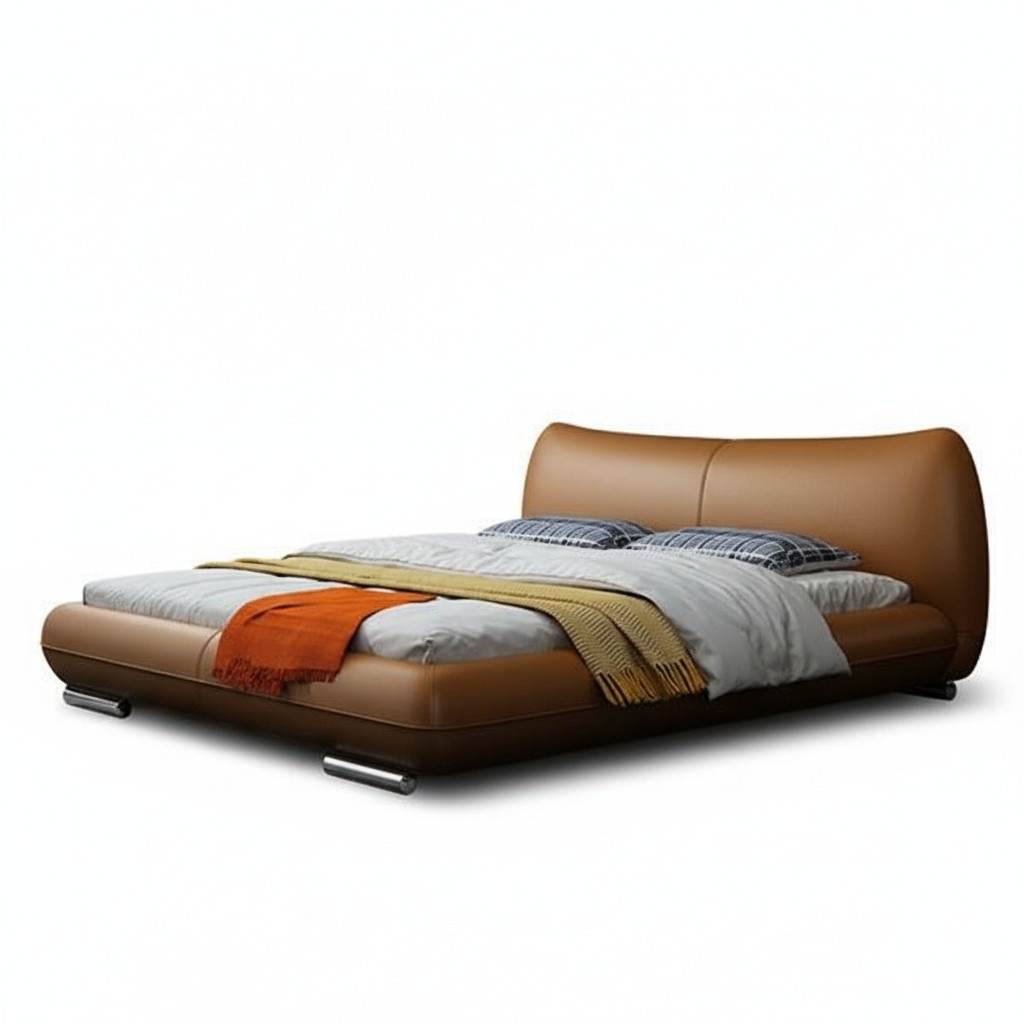 Beds Textile Leather Hotel Luxury Upholstery Velvet Fabric Designer Bed Bedroom