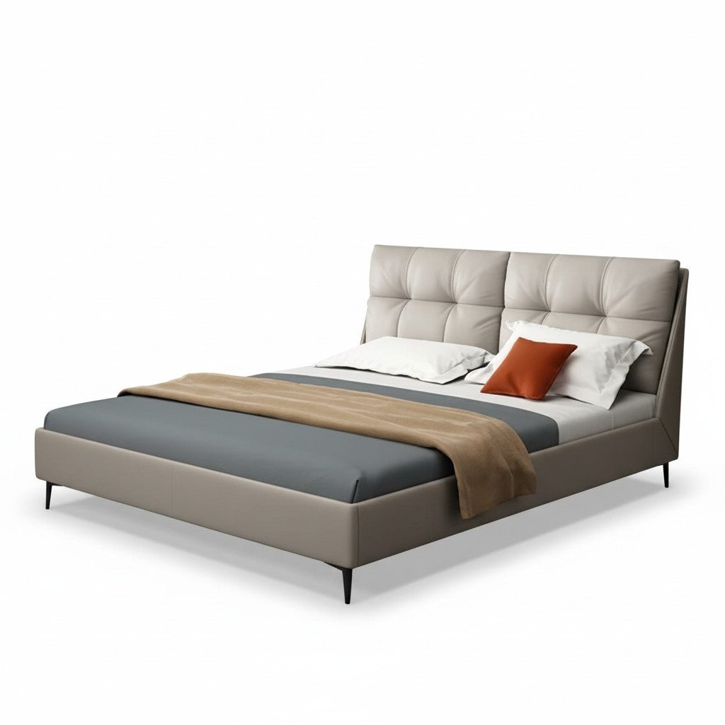 Beds Textile Leather Hotel Luxury Upholstery Velvet Fabric Designer Bed Bedroom