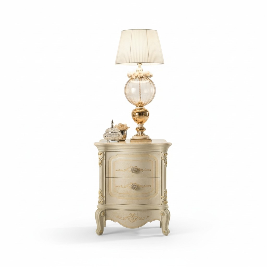 Nightstand 2x Wooden Bedside Tables Table Consoles Night Classic Style Console New