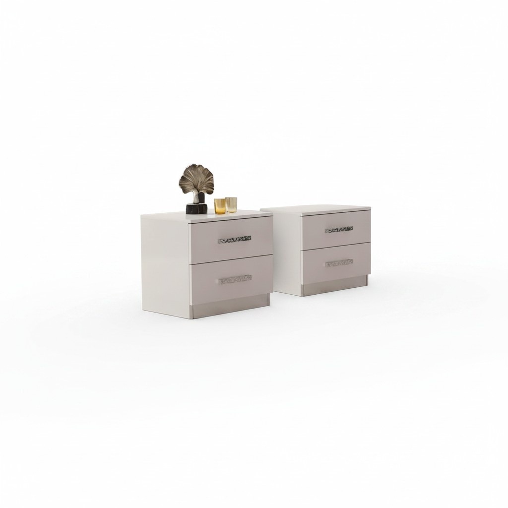 Nightstand night cabinet bed console bed chest side table bedside table 2pc.