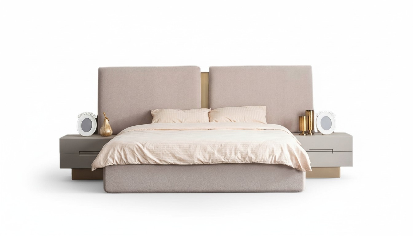 Nightstand Sleep Shelf Bedside Table Night Console Side Table 2x