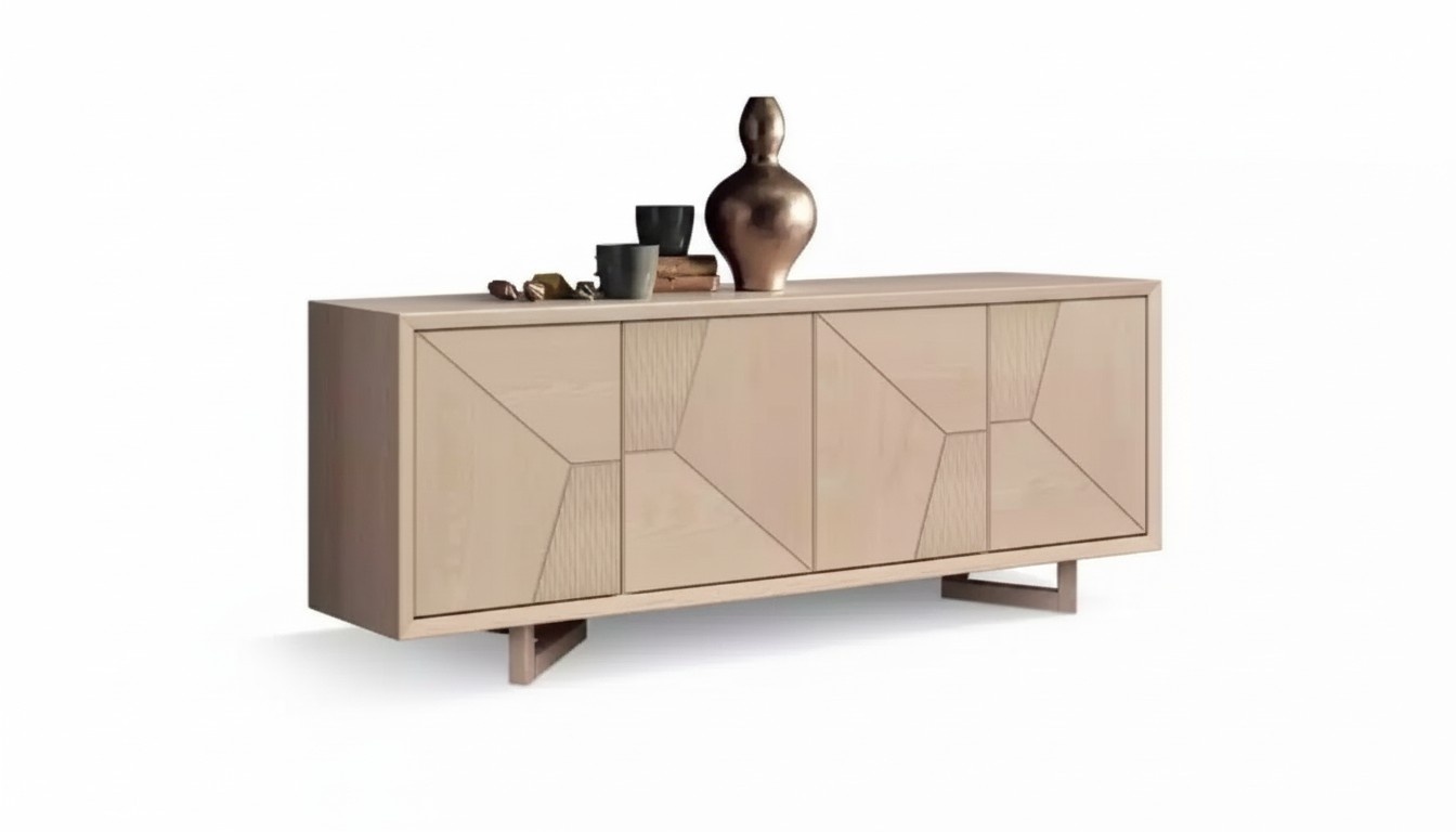 Beige sideboard Contemporary chest of drawers Designer sideboard Holy Möbel Living room