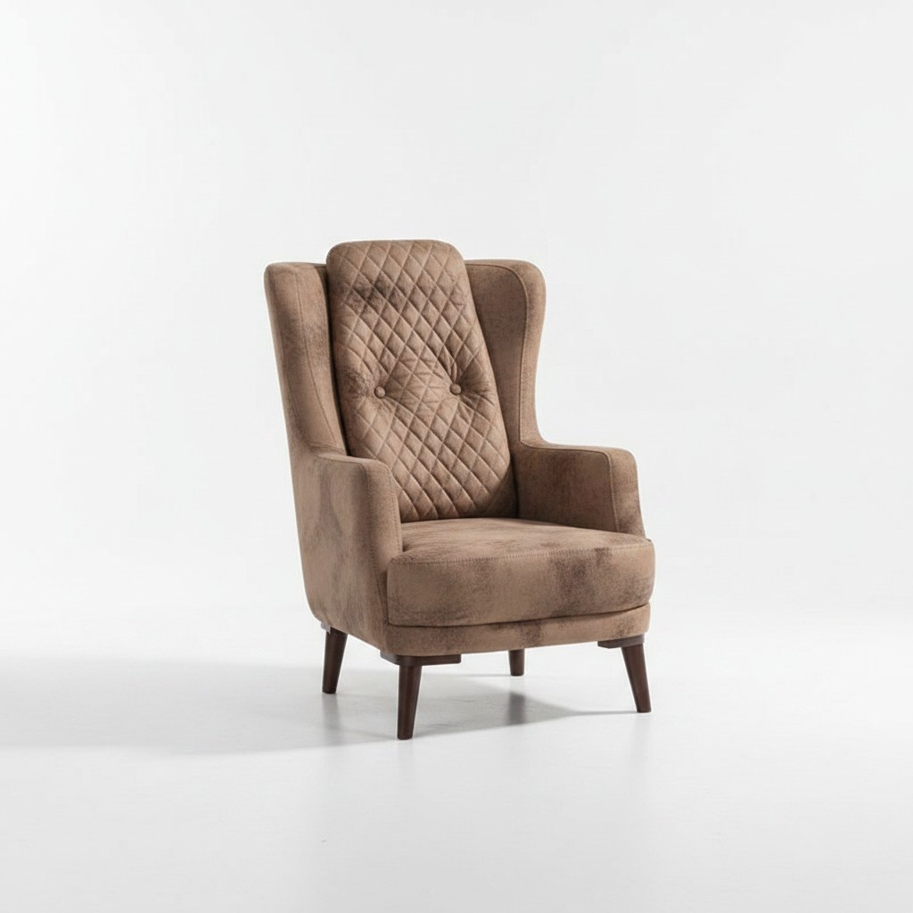 Beige Sofa 3-seater Living Room Fabric Modern Luxury Three-seater Couch