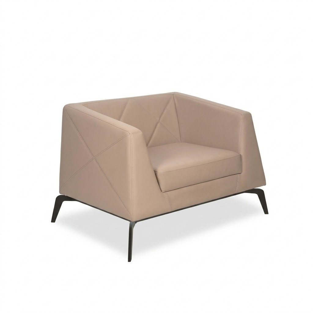 Beige luxury armchair office furniture upholstered armchair study