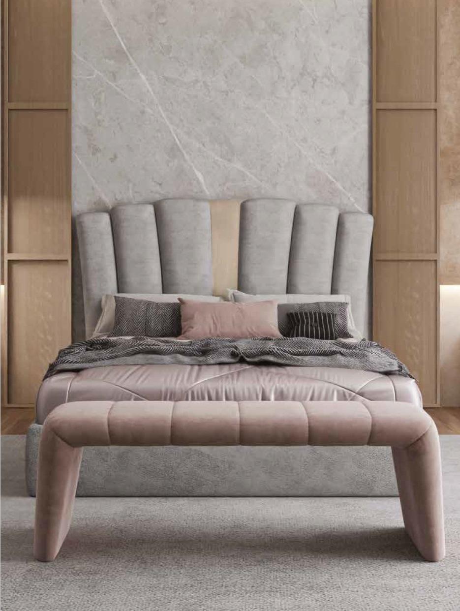 Bed frame design upholstered bed designer furniture gray new beds bedroom luxury