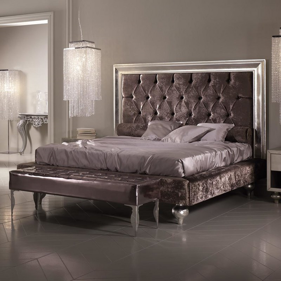 Luxury Chesterfield Beds Royal Textile Bed Palace Hotel Double Bed New