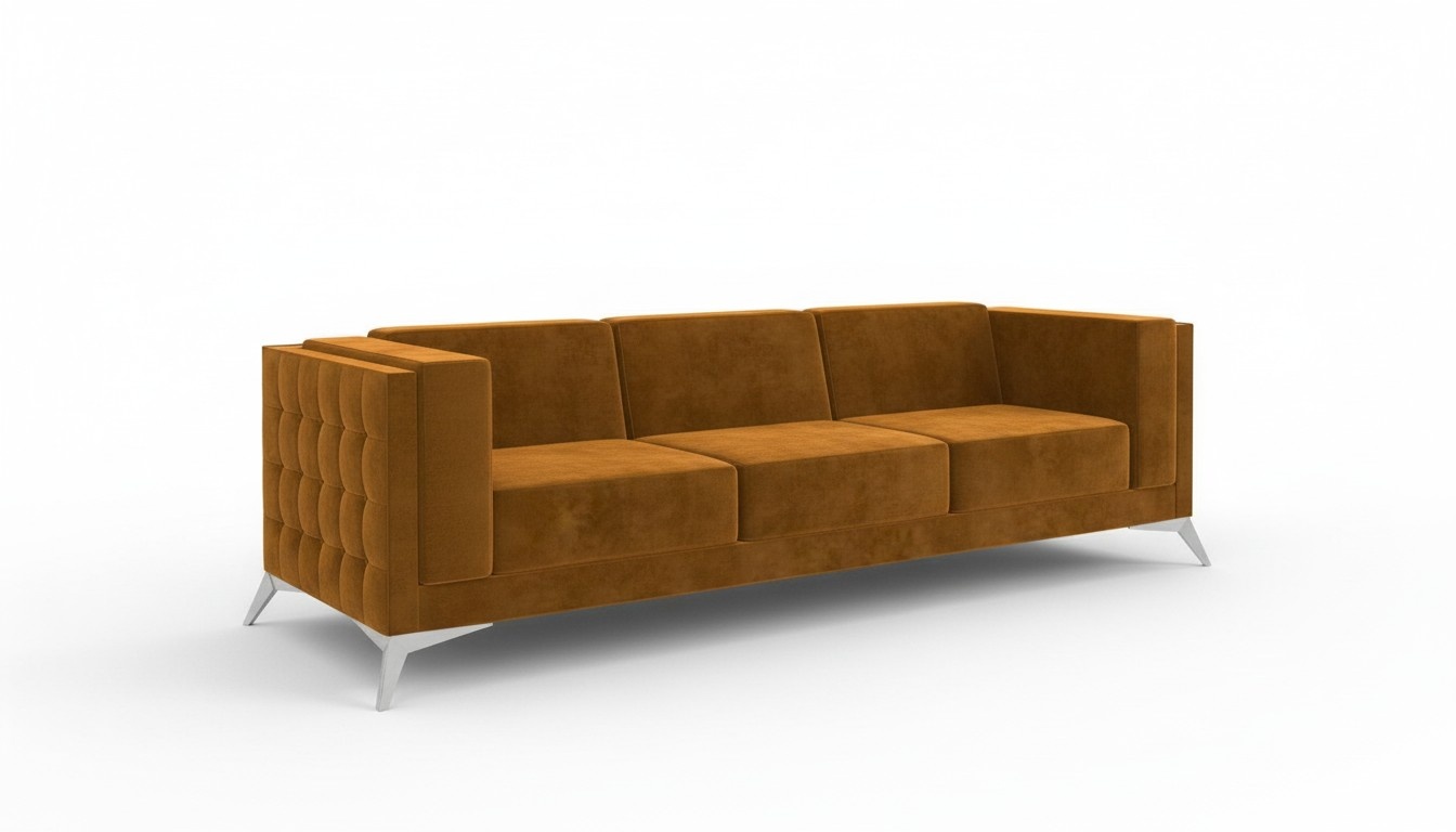 Big Couch Upholstery Sofa Textile Chesterfield Couches Fabric xxl Three Seater 3 Seater