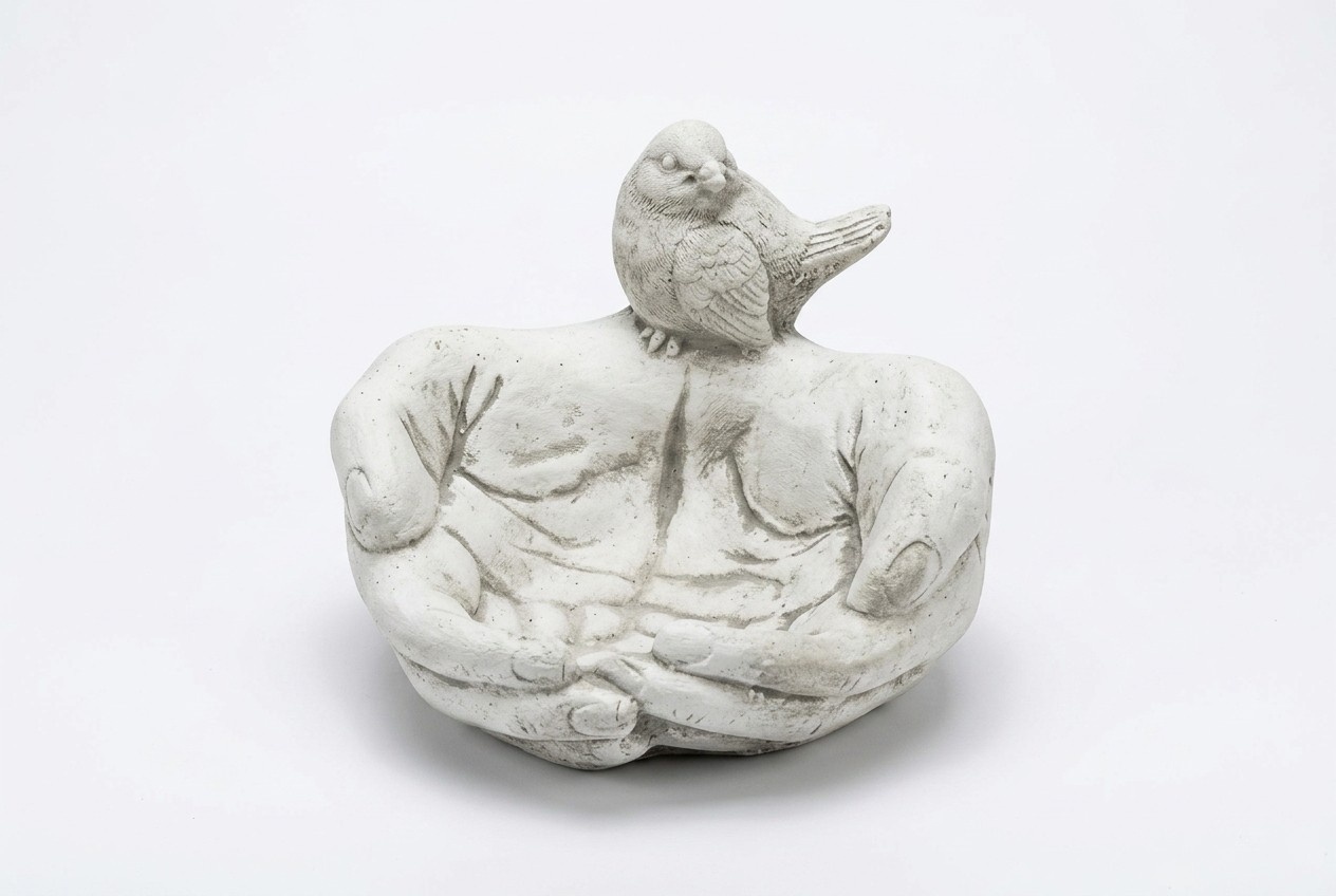 Bird bath sculpture design figure statue garden figures statues bowl S104084